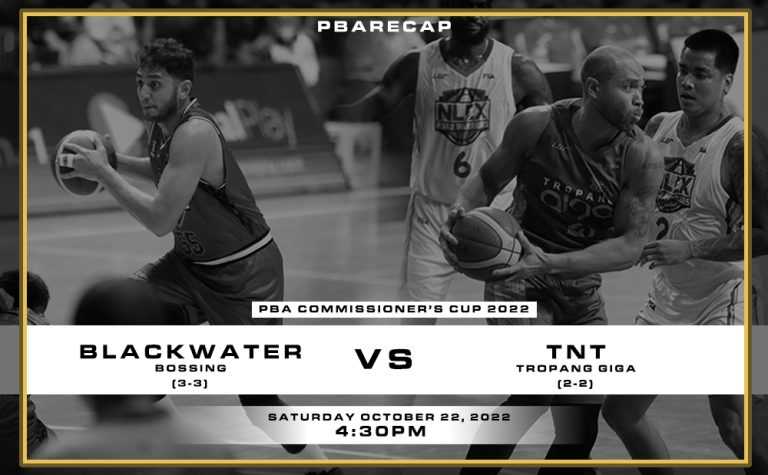 Blackwater Vs Tnt Commissioners Cup October Pba Recap